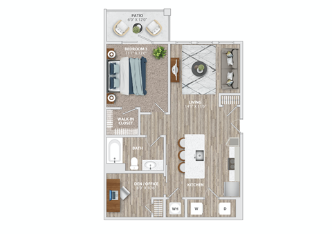 South and Twenty_A2 Floorplan Illustration